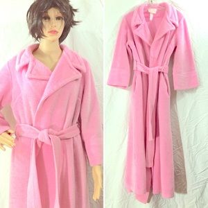 Vtg 70s Plush Brady Bunch Vibes Bathrobe